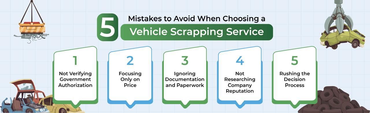 5 Mistakes to Avoid When Choosing a Vehicle Scrapping Service