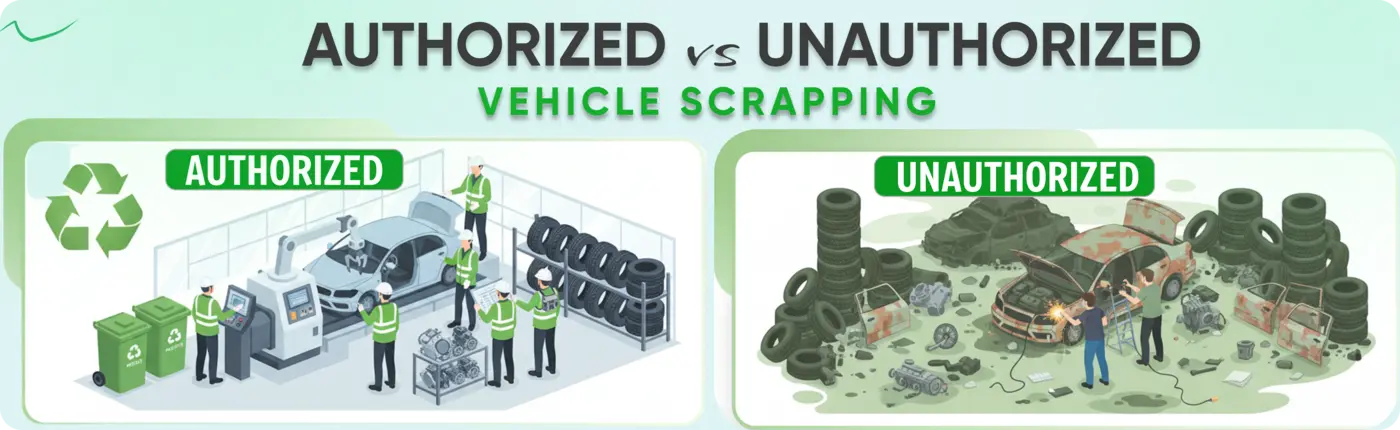 Authorized vs. Unauthorized Vehicle Scrapping: Know the Legal Difference