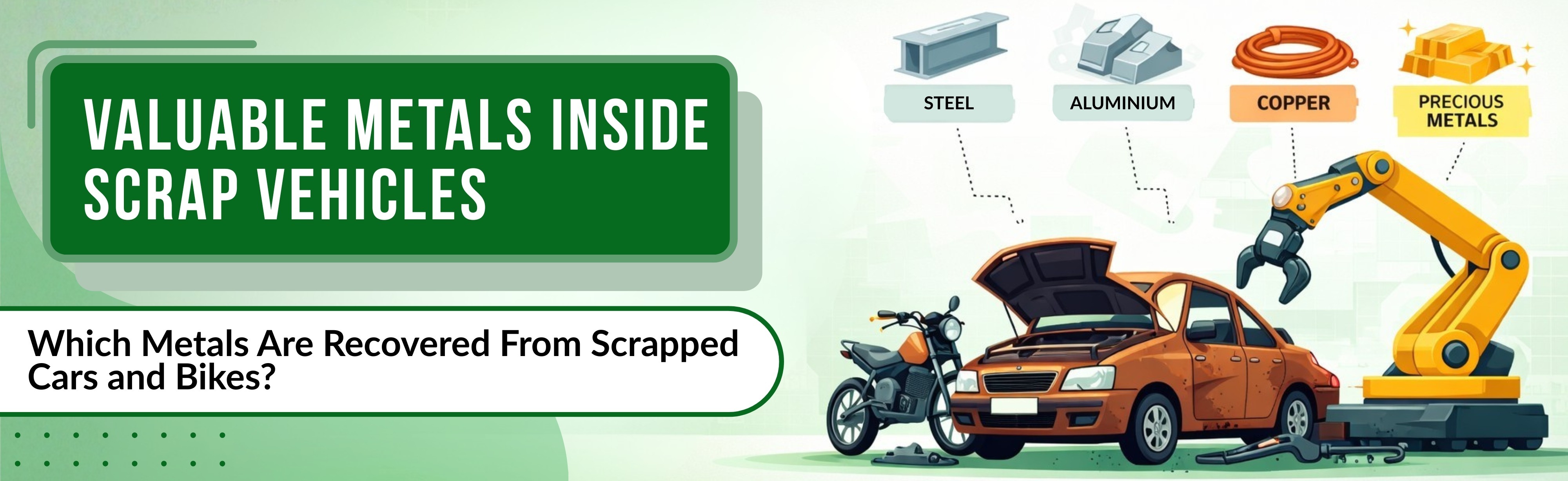 Which Metals Are Recovered From Scrapped Cars and Bikes?